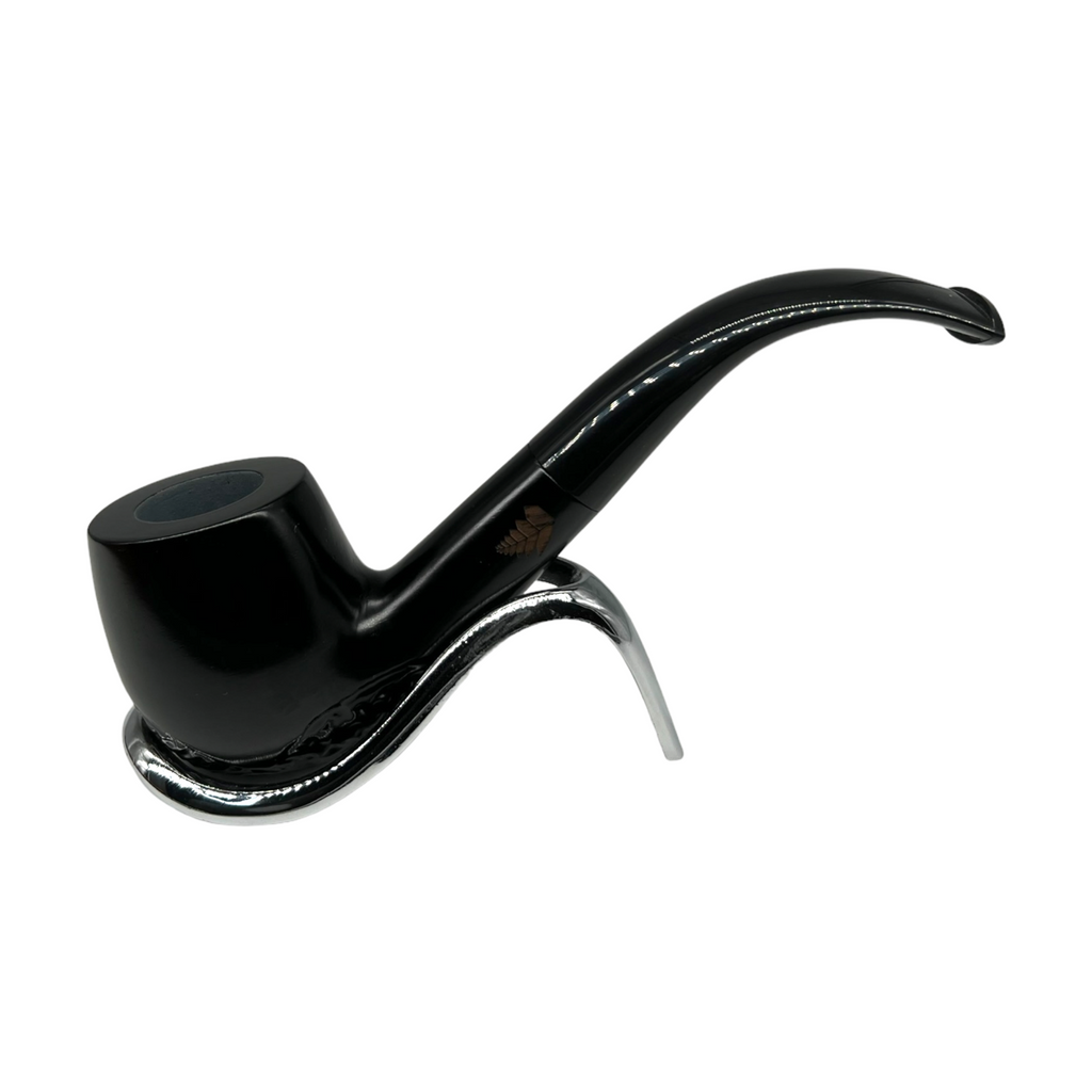608 Black carved pipe