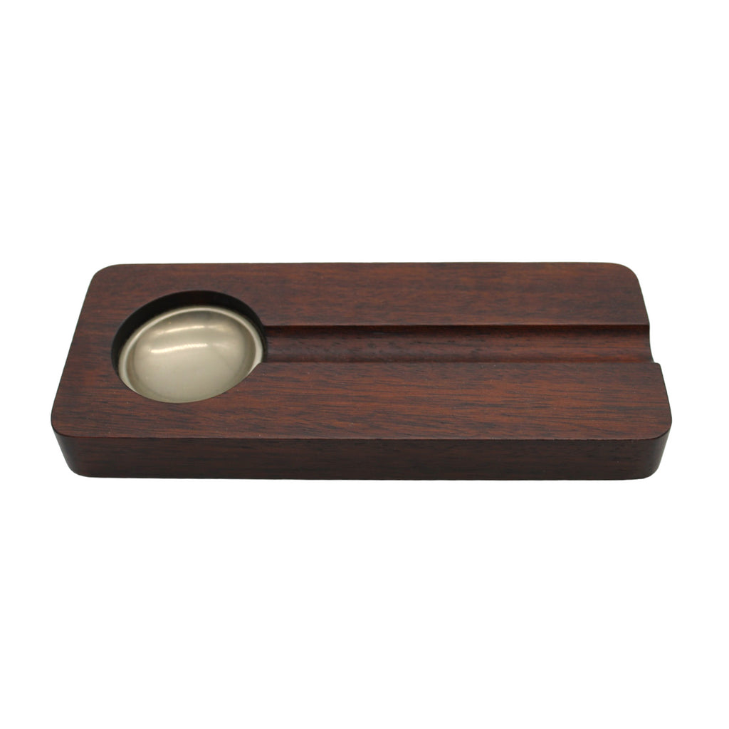 Cigar ashtray. Ebony with wood root. 1 cigar