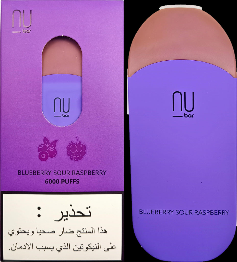 Nu Bar Blueberry Sour Raspberry 6000 Puff