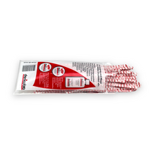 Load image into Gallery viewer, 80 lightning red and white strips pipe cleaner