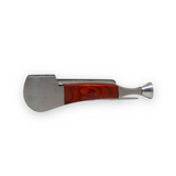 Mahogany two end iron smoke knife pipe tool